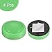 MECCANIXITY Touch Tap Light LED Push Night Light AAA Battery Powered 3.8inch for Closet Cabinet Stair Camping Green Pack of 4