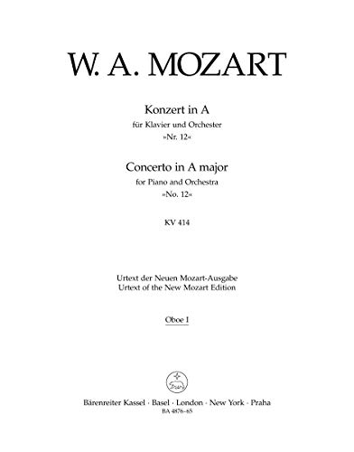 Mozart, W. Amadeus. Konzert in A Nº12 KV 414 / Harmonia