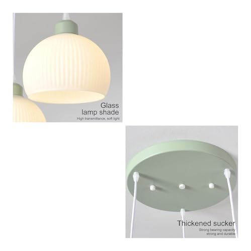 Lustre en verre moderne réglable pour optimiser l'éclairage de la table - 6