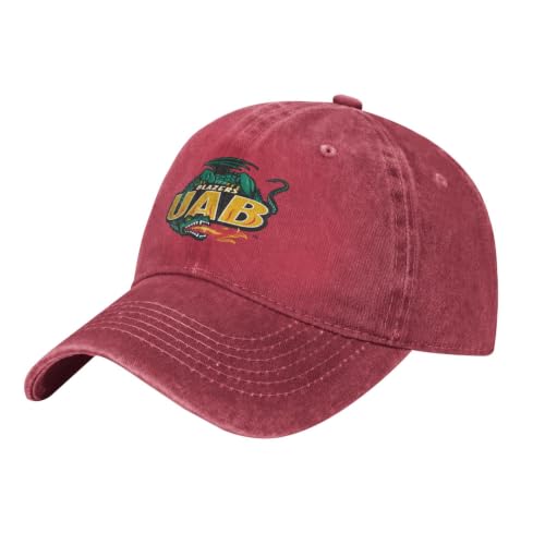 UAB Blazers Unisex Adjustable for Hat Baseball Cap Casquette Red