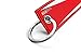KEYTAILS Keychains, Premium Quality Key Tag for JDM Cars [Rising Sun - Red]