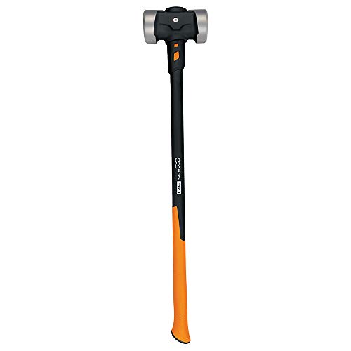 Fiskars Pro Młot kowalski z płaskim łbem, system kontroli wstrząsów IsoCore, kuta, poddana obróbce cieplnej powłoka odporna na rdzę, 5,4 kg, 91 cm