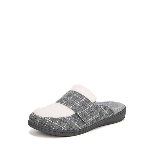 Image of Vionic Women's Gemma Mule Slipper - Comfortable Spa House Slippers that Include Three-Zone Comfort with Orthotic Insole Arch Support, Soft House Shoes for Ladies