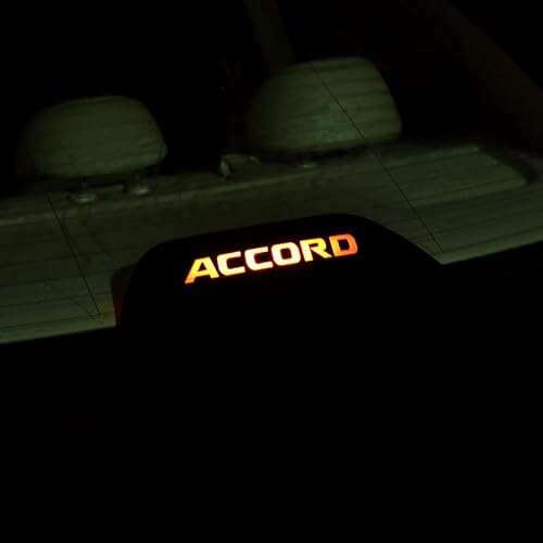 Jeyoda For Accord High Brake Light Sticker Acrylic Projection Board Decal Top Tail Light Stickers Car High Mounted Decorative Emblems For 10Th Accord (Acrylic Hard Film) #TOP20