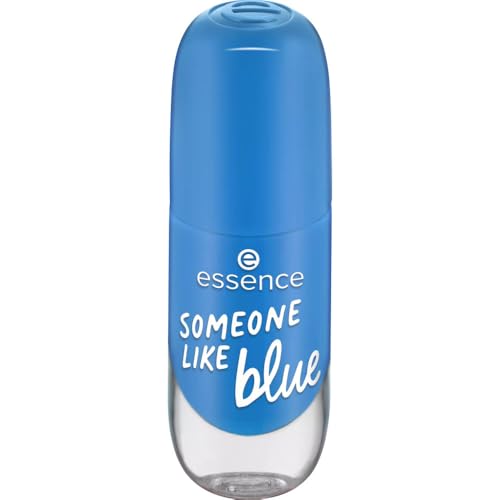 Image of Essence gel nail colour 51 SOMEONE LIKE blue, gel nail polish, high-shine finish, long-lasting colour, 8 ml