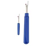 2 piezas de 8,4 cm / 14 cm con mango de plástico azul para coser, desgarrador de costuras