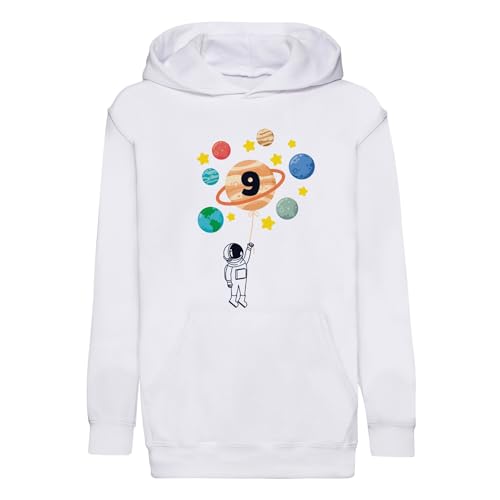 Sweat à capuche enfant astronaute fini les pulls rêches thème espace 9 ans