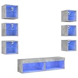【Grand espace de rangement :】 le meuble TV flottant est doté de différentes options de rangement, offrant ainsi un grand espace pour ranger vos objets quotidiens tels que les livres, les DVD, les accessoires multimédias et d'autres articles bien organisés et à portée de main.