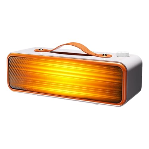 DAWCBVJQ Calentador para espacios pequeños | Calefactor eléctrico portátil para escritorio y oficina | con protección antivuelco, calentadores para días fríos de invierno | para viajes, hogar, camping