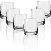Circleware Eastside Heavy Base Shot Glasses - Set Of 6 Lead-Free 1.7oz Whiskey Glasses