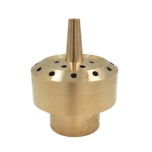 ALINREDBX 1/2'' Fountain Nozzle, Fountain Nozzle Heads, Brass Column Multi Direction Jet Pond Fountain Water Spray Sprinkler Head Garden Outdoor Decoration