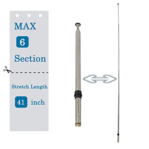 Anina Car Power Antenna Mast Compatible With 1990-1996 Toyota Camry-Celica-Mr2-Vienta-Holden Apollo For Am/Fm Radio Reception 86337-06010 #TOP4