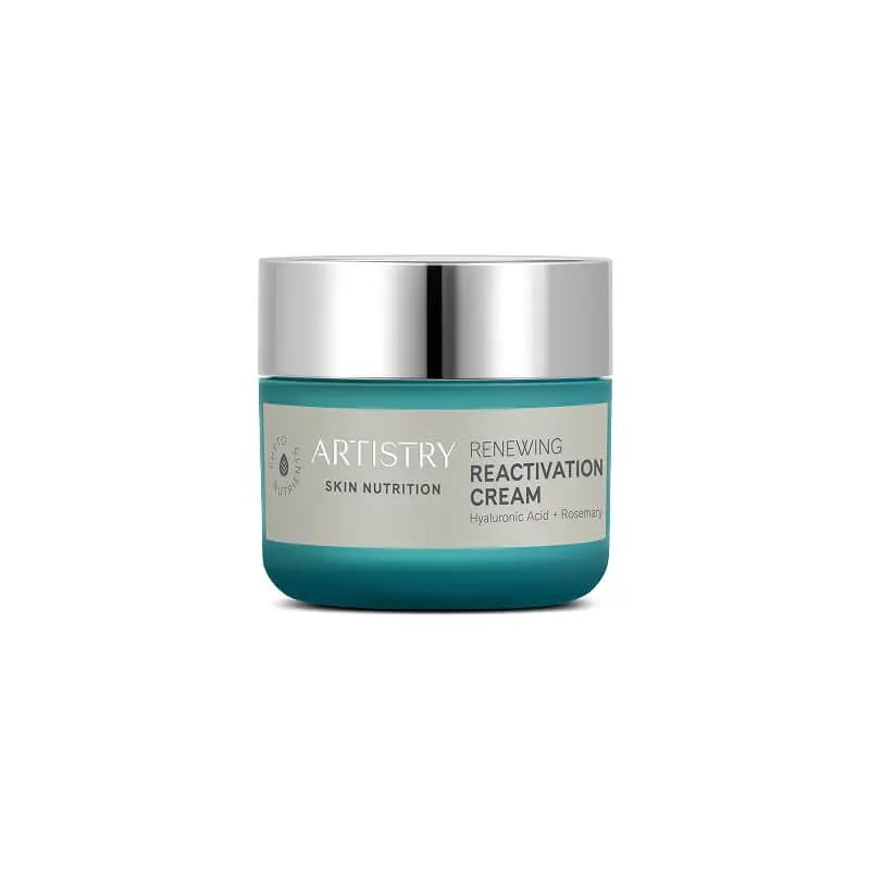 Only Organics Skin Nutrition Renewing Reactivation Cream with Hyaluronic Acid and Rosemary Anti-Aging Face Moisturizer