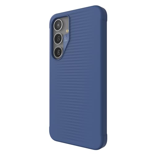ZAGG Luxe Samsung Galaxy S24+ Case – Graphene-Enhanced, Ultra-Slim, Shock-Resistant, 10ft Drop Protection, Eco-Friendly Design, Wireless Charging Compatible, Noble Blue