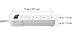 J.VOLT 4 Outlet Power Strip, 15A 125V 1875W, 90 Joules, 20-Inch Short Cord with Flat Plug, Small Power Strip Surge Protector, ETL Listed