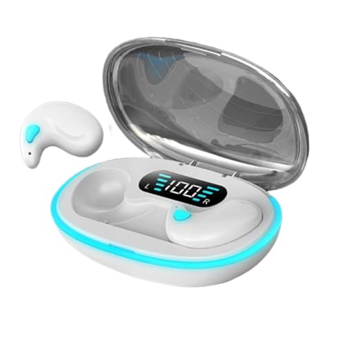 Auriculares de conducción ósea, auriculares intraurales intraurales, inalámbricos, ligeros, con modo de suspensión, cancelación de ruido, auriculares inalámbricos para dormir, hacer ejercicio,