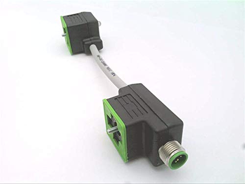 MURR ELEKTRONIK 7000-41561-2260000 MURR ELEKTRONIK 7000-41561-2260000 M12 Male ON Rear of MSUD Double Valve Plug 18MM, PUR 3X0.75 Gray, 0M