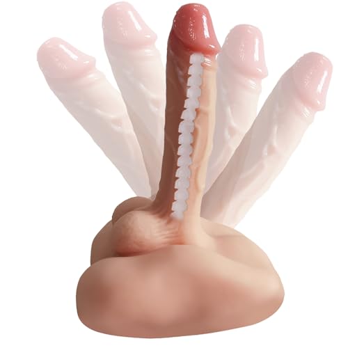 Linman 2 in 1 MäNnertorso Masturbator und Realistischer Penis Dildo Anal Tunnel Masturbieren Lebensechter Analplug Analdildos Gay Solo Homosexuell Masturbation Seckoe Sex Spielzeug für Männer Frauen