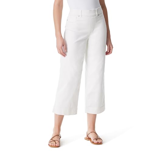 Gloria Vanderbilt Women's Shape Effect Pull on High Rise Wide Leg Crop Standard