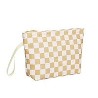 Ethereal Makeup Bag for Purse, Small Makeup Organizer Bag Travel Makeup Bag for Women Daily Double Layer Cosmetic Bag Portable Makeup Brush Bags