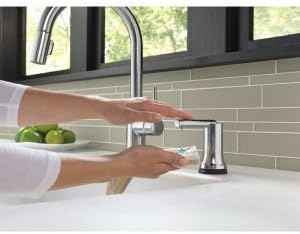 Delta Trinsic Brushed Nickel Touch Kitchen Faucet with Pull Down Sprayer, Modern Single Hole Touch On Kitchen Sink Faucet, Single Handle, Arctic Stainless 9159T-AR-DST - Image 2