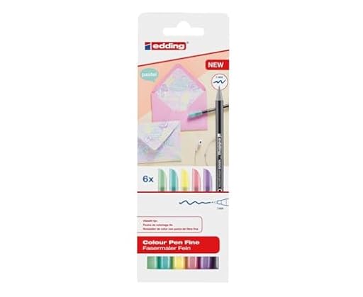 edding 1200 rotulador de color de trazo fino - juego de 6 colores pastel - punta redonda 1 mm - rotulador con punta de fieltro para dibujar y escribir - para colegio o mandala | Ya disponible en tu tienda friki favorita! En mundofriki.es! edding 1200 rotulador de color de trazo fino - juego de 6 colores pastel - punta redonda 1 mm - rotulador con punta de fieltro para dibujar y escribir - para colegio o mandala | Ya disponible en tu tienda friki favorita! En mundofriki.es!