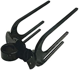 Kneeboard Rack for Boat, Black Aluminum Knee Board Wakeboard Combo Tower Rack, Wakeboarding Rack for Towers, Fits Clamp Tubing Sizes 1 3/4