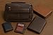 Genuine Leather Large Book Covers Bible Covers with Handle (Brown)