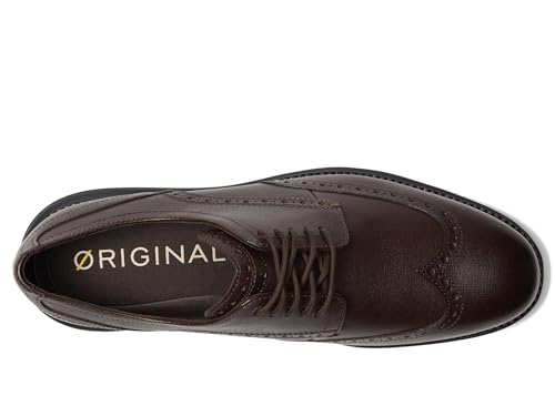 Image of Cole Haan Men's OriginalGrand Shortwing Wingtip Oxford, Dark Chocolate, 14-W US