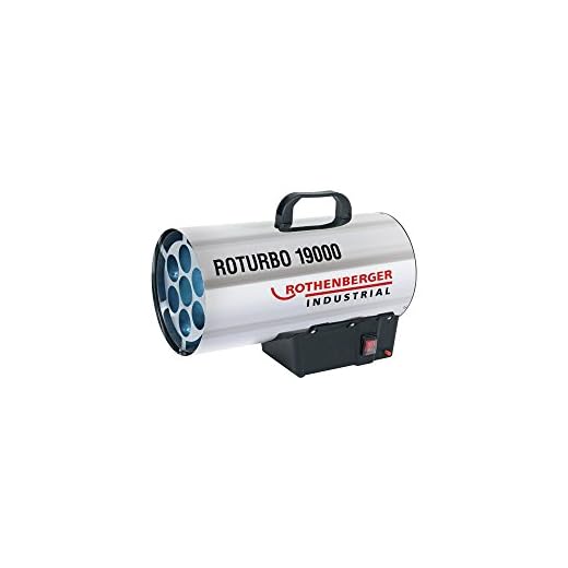 Rothenberger Industrial 1500000165 Generador de aire caliente Gas Roturbo 19000 – Version Francia, gris