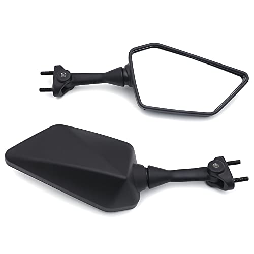 Hk Moto- Motorcycle Black Left And Right Rearview Side Mirror For Kawasaki Ninja 250R Ex250 2008-2013 #TOP7