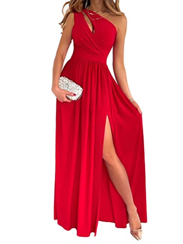 Onsoyours Abendkleid Damen Elegante Maxi Langes Kleid mit Schlitz...