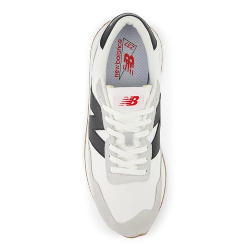New Balance Men's 237 V1 Sneaker, White/Brighton Grey/Black, 14