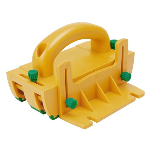 Kiahao Table Saw Push Block for Woodworking Router Tables Band Saws Jointers Pushblock Cuts Safe for Widgets Difficult Cuts ThinRips Dowel Cuts Prevent Kickback and Protect Hands (Yellow, Large)