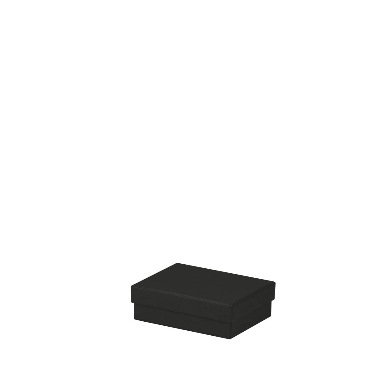 Rössler Papier 13401453707 - Prostokątne pudełko kartonowe Boxline, 96 x 128 x 40 mm, czarne, 1 szt.