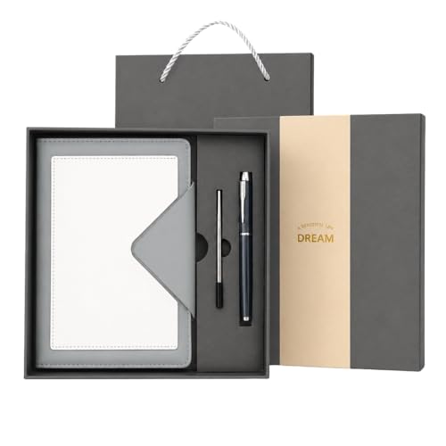 Image of CAVALO - Be Unique Diary Gift Set with Pen | Premium Notebook with Pen & Extra Refill | 6 x 8 Inch, 240 Lined Pages, Undated | Ideal for Corporate Gifting, Office Use, Basic Use, Diwali & New Year Presents (Grey Triangle Diary Gift Set)