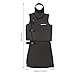 Lead Radiation Protection Suit, 0.5mmpb X-Ray Apron Vest with Collar for Dental (Black)