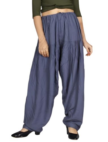 Image of FASHION GALLERY Women's Rayon Relaxed Fit Patiala Salwar with Full Length Drawstring Closure Type and Flexible Waist | Patiala Pant for Woman Free Size Fit Upto XXL