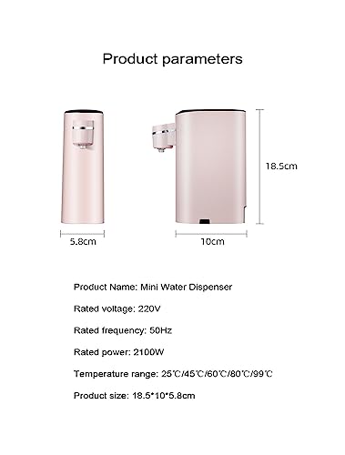 Mini distributeur d'eau électrique portable 3s chaleur rapide maison - 8