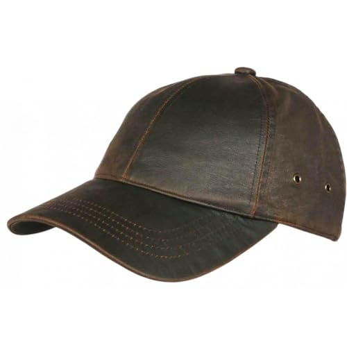 Nyls Creation - Gorra de algodón, aceite, marrón, impermeable, diseño de Paparoa Aussie Apparel, talla única, color marrón