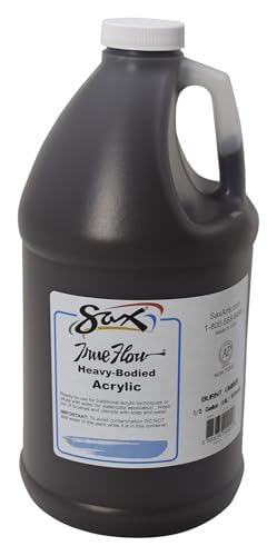Sax Heavy Body Acrylic Paint for School and Arts and Crafts Use, Burnt Umber, 1/2 Gallon