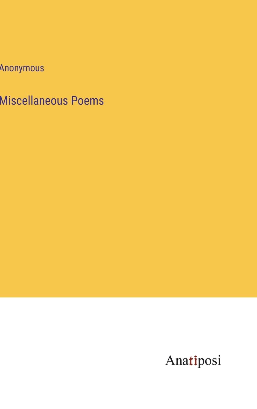 Miscellaneous Poems