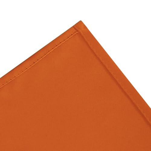 Image of LEMOMO Orange Blackout Curtains 42 x 54 Inch Length Set of 2 Panels Grommet Bedroom Curtains for Living Room