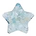 SUNYIK Pack of 4 Orgone Starry Star Pocket Stone, Reiki Healing Polished Carved Crystal Palm Worry Stone for Anxiety Stress, Aquamarine