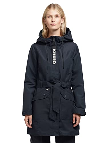 khujo Damen Mantel Trenchcoat Lauren3 Trench Übergangsjacke Kurzmantel...
