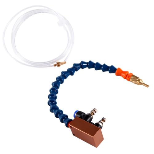 GATHINESS Sistema de Lubricación por Niebla Reduce Desgaste y Mejora Acabado Boquilla de Plástico y Metal Color Aleatorio para Torno Cnc y Fresadora en Máquinas de Fresado