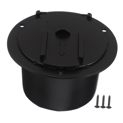 UTHCLO Trappe De Câble Sécurisée pour Camping-Car Noire Vis, Protection Extérieure Câble Électrique, Gaine Polyvalente pour Organisation Et Protection, Usage Remorque Et Caravane