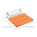 WeiLaiKeQi Foldable Teak Folding Shower Seat Antislip Fold up Bathroom Stool Seniors Assist Folding Smooth Adults Teak Shower Seat, Orange