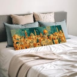 Tableau abstrait impression panoramique grand format style oriental 60x180