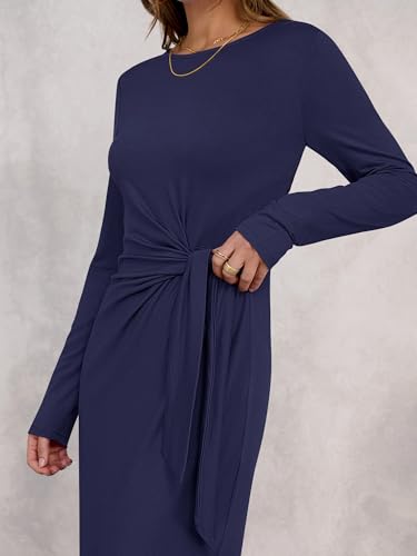 Image of ANRABESS Women's Fall Long Sleeve Casual Maxi Dress